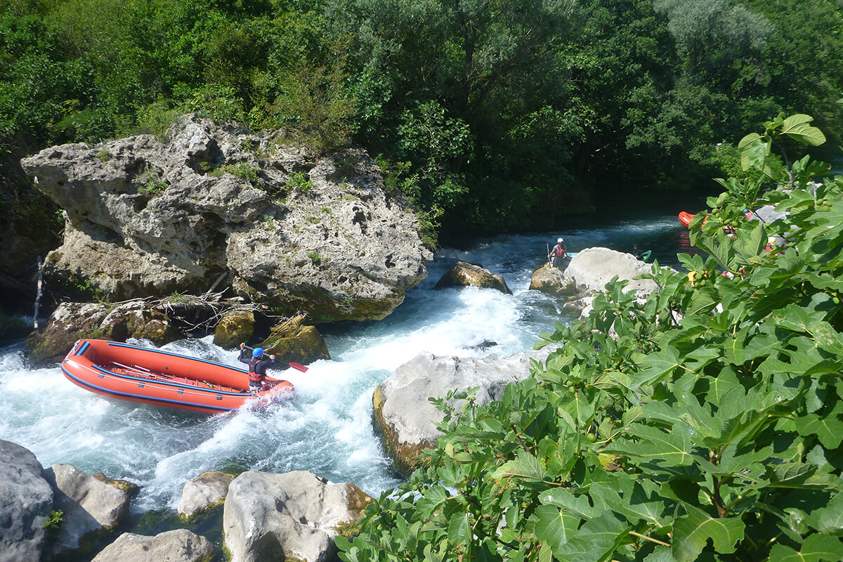 Rafting on Cetina river